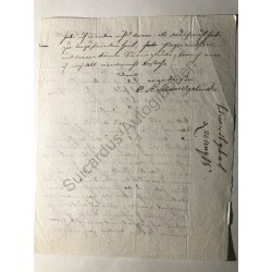 Weimar 1815 - Brief an einen Buchhändler in Frankfurt am Main